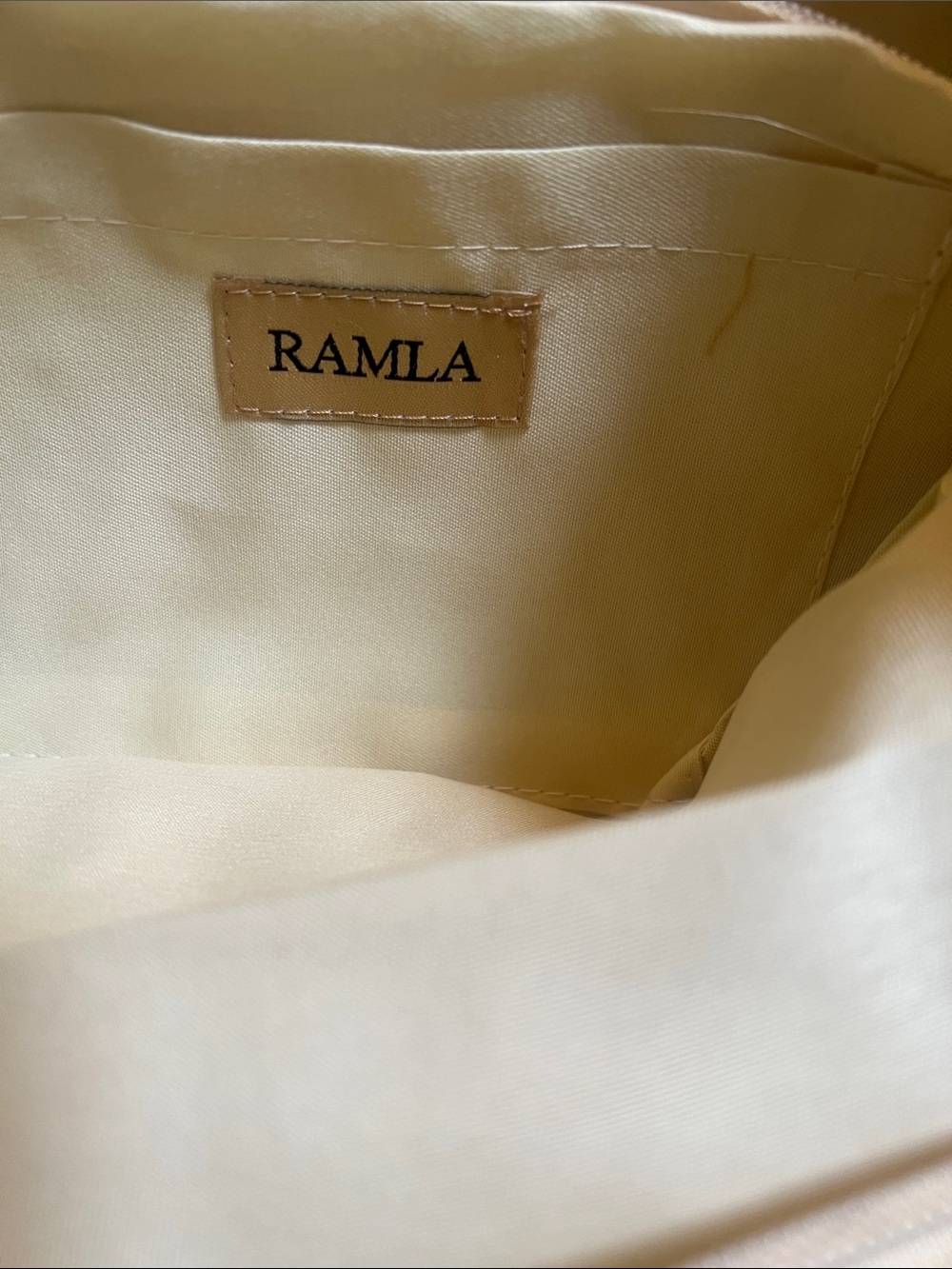 Ramla Raffia Half Moon Tote Straw Beige Resort Bag NWT - Picture 10 of 12